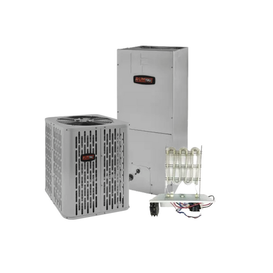 RunTru - 14.3 SEER2 - 3-Ton - Single-Stage Heat Pump System with 18K-30K Air Handler